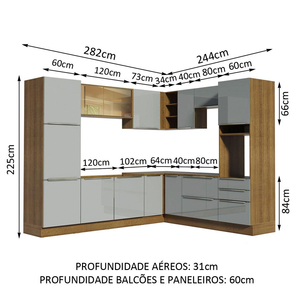 Foto 3 | Cocina Integral Completa Modular Madesa Lux 526cm Mg 01