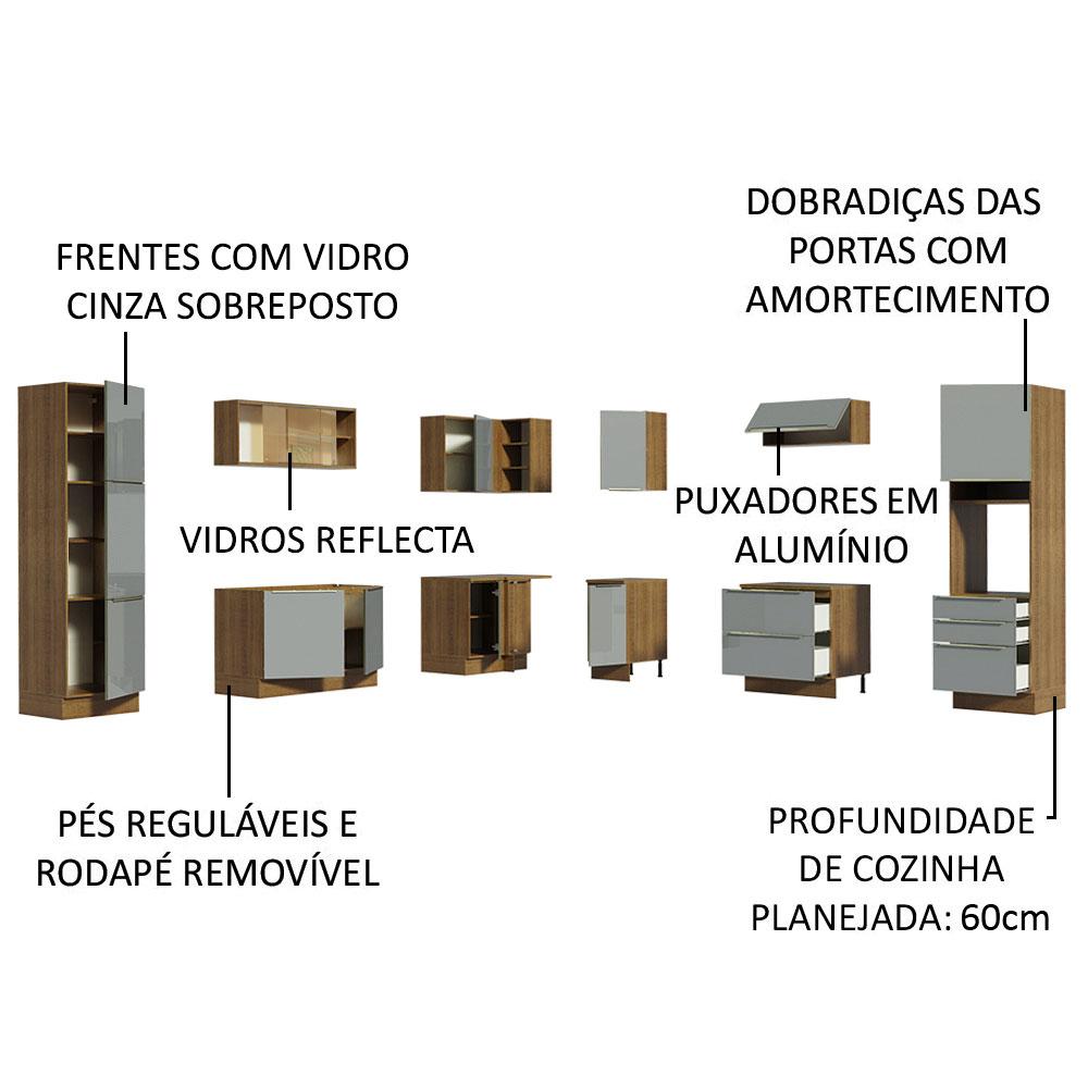 Foto 5 pulgar | Cocina Integral Completa Modular Madesa Lux 526cm Mg 01