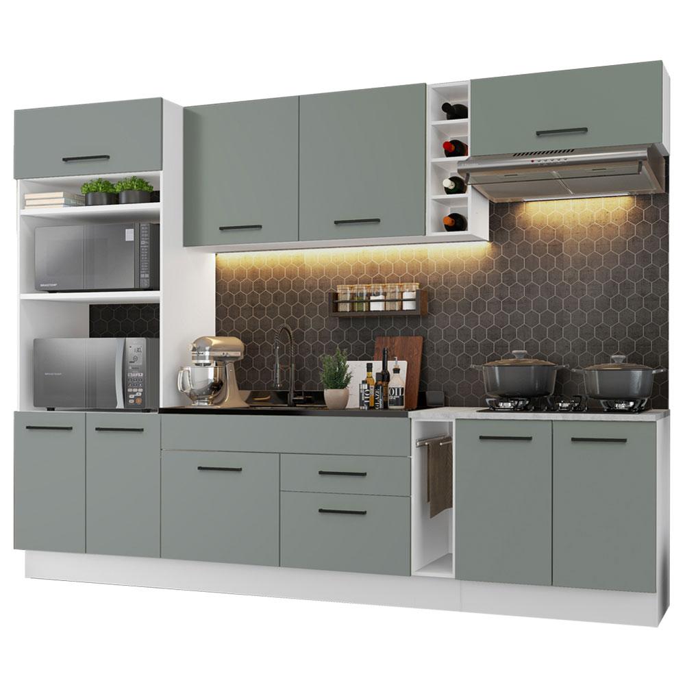 Foto 2 pulgar | Cocina Integral Completa Modular Madesa Agata 290cm Bg 02