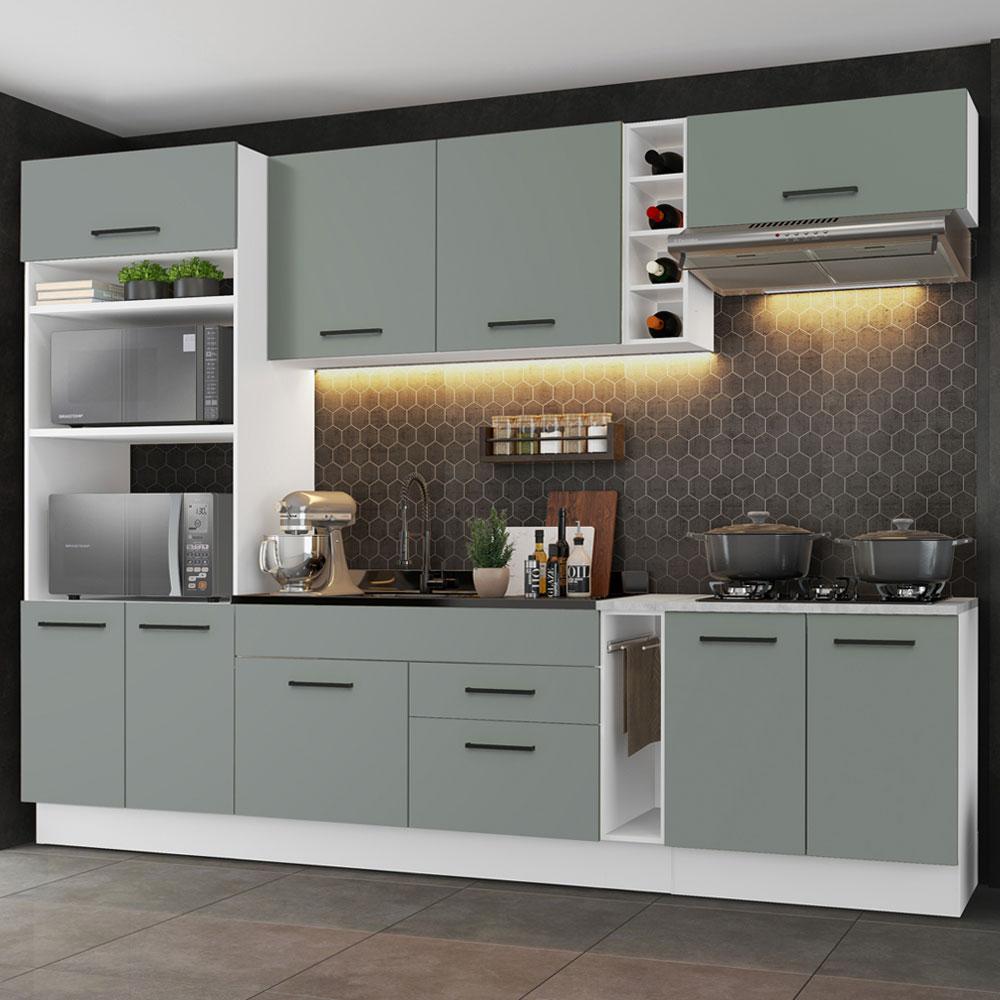 Foto 3 pulgar | Cocina Integral Completa Modular Madesa Agata 290cm Bg 02