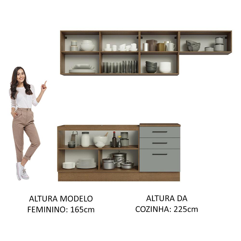 Foto 6 pulgar | Cocina Integral Completa Modular Madesa Agata 260cm Mg 02