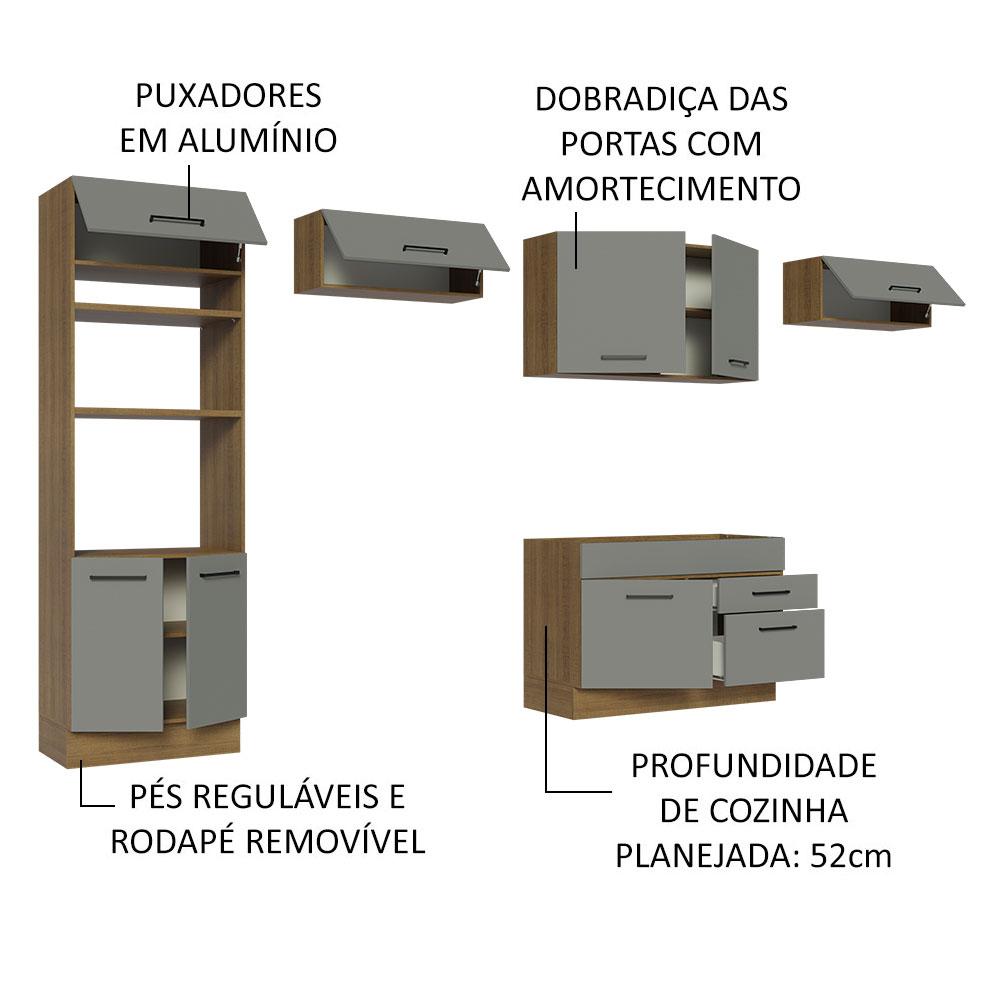 Foto 5 pulgar | Cocina Integral Completa Modular Madesa Agata 350cm Mg 01