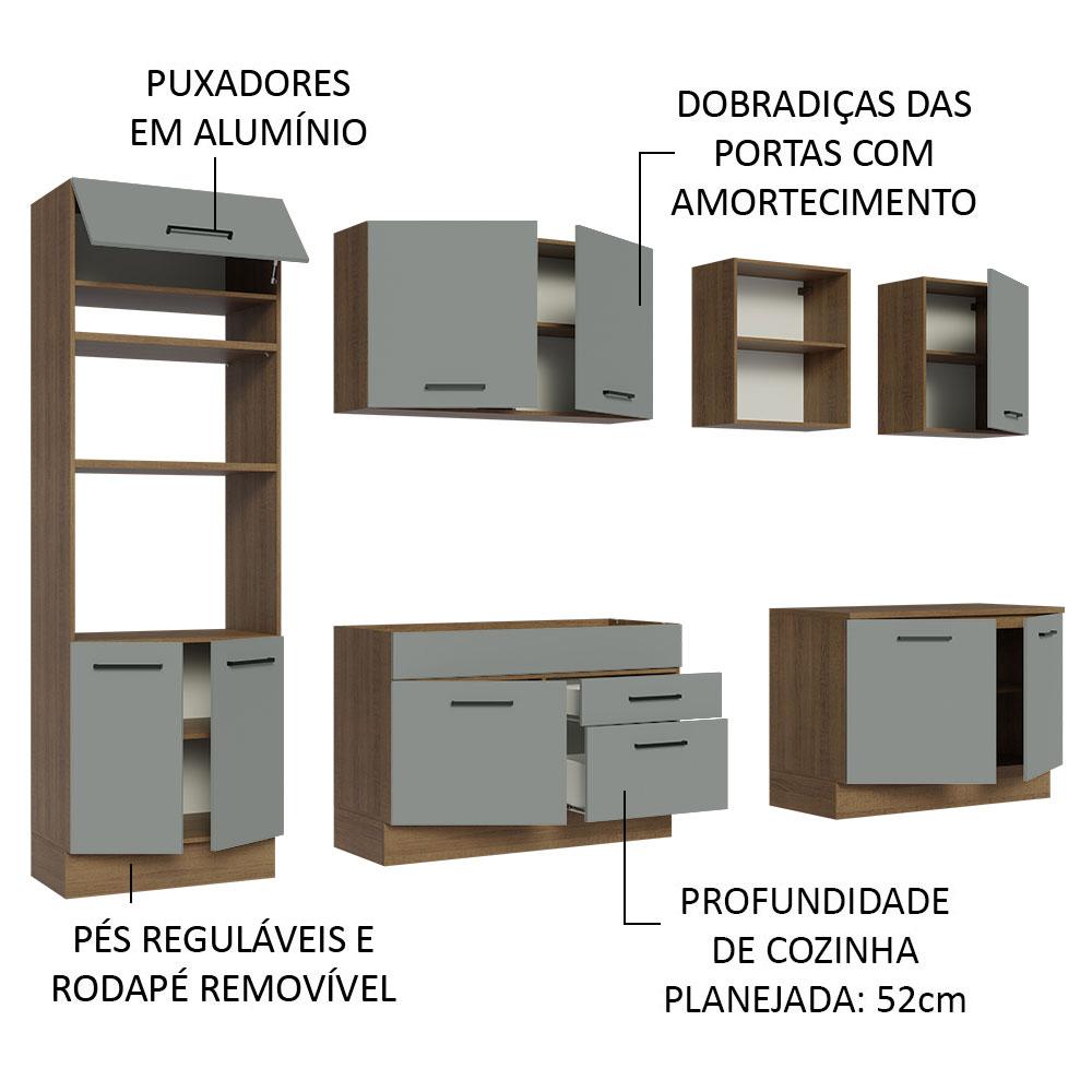 Foto 5 pulgar | Cocina Integral Completa Modular Madesa Agata 310cm Mg 02