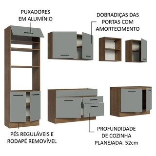 Foto 4 | Cocina Integral Completa Modular Madesa Agata 310cm Mg 02