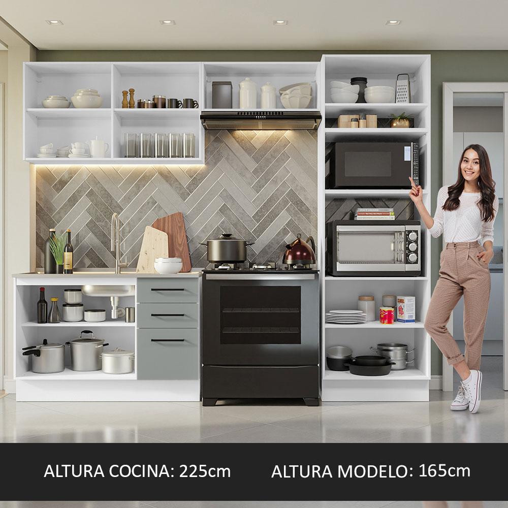 Foto 6 pulgar | Cocina Integral Completa Modular Madesa Agata 270cm Bg 08