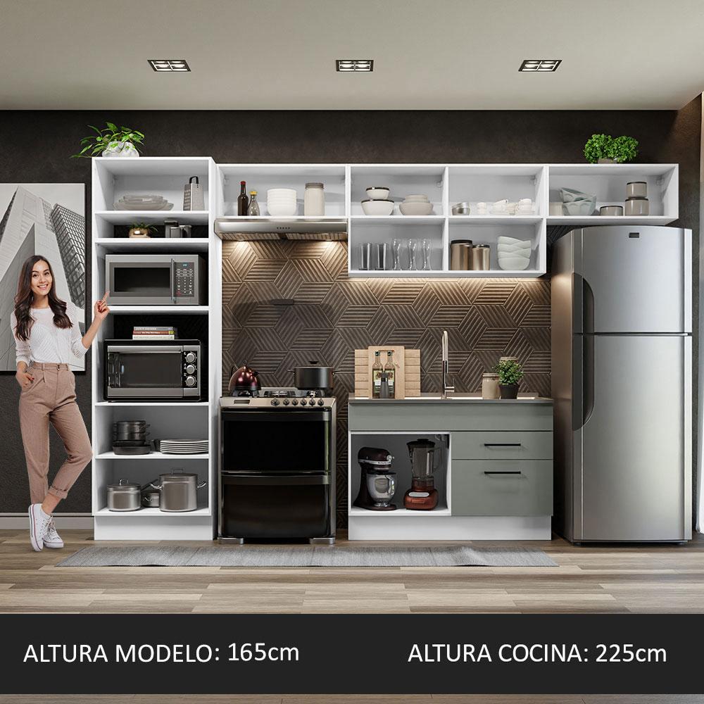 Foto 6 pulgar | Cocina Integral Completa Modular Madesa Agata 350cm Bg 01