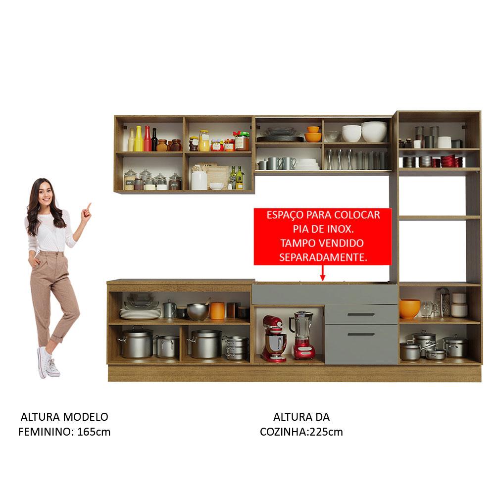 Foto 6 pulgar | Cocina Integral Completa Modular Madesa Agata 310cm Mg 01