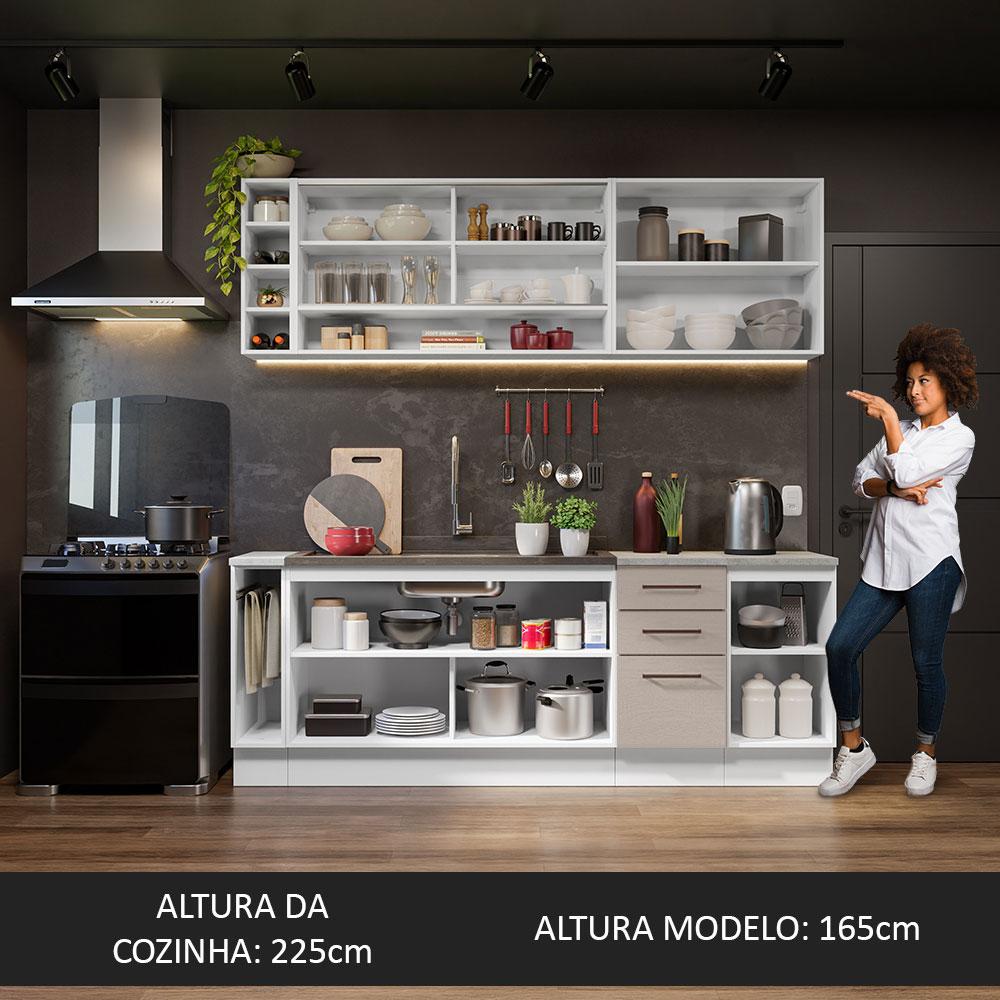Foto 7 pulgar | Cocina Integral Completa Modular Madesa Agata 220cm Bc 01