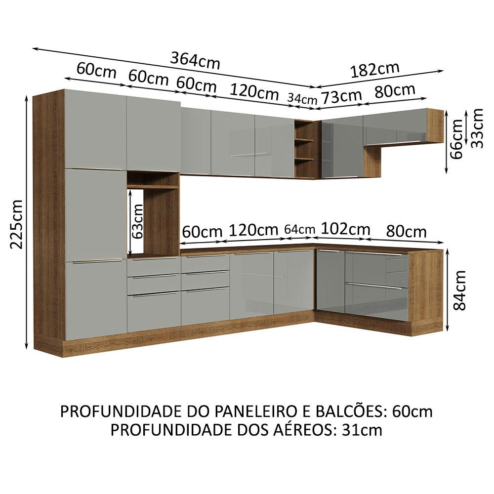 Foto 3 | Cocina Integral Completa Modular Madesa Lux 546cm Mg 05