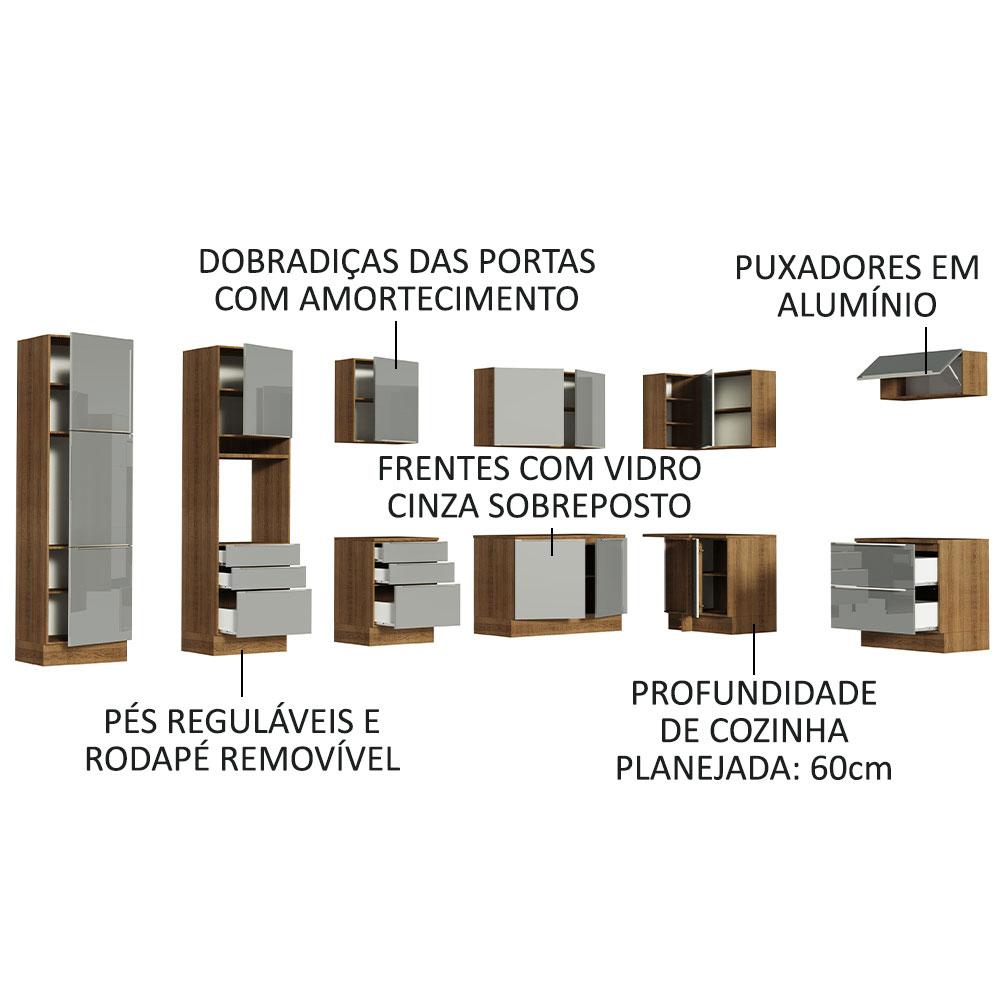 Foto 5 pulgar | Cocina Integral Completa Modular Madesa Lux 546cm Mg 05