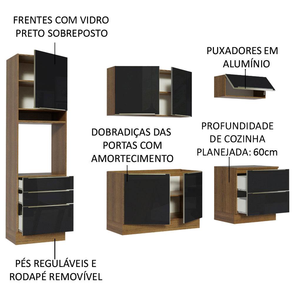 Foto 5 pulgar | Cocina Integral Completa Modular Madesa Lux 260cm Mn 01
