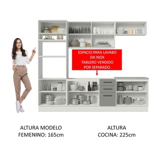 Foto 5 | Cocina Integral Completa Modular Madesa Agata 270cm Bg 04