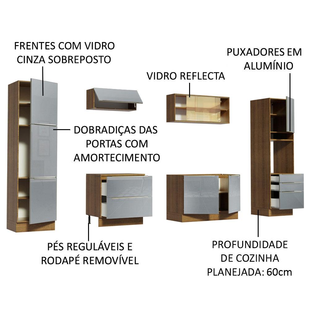 Foto 4 | Cocina Integral Completa Modular Madesa Lux 320cm Mg 01