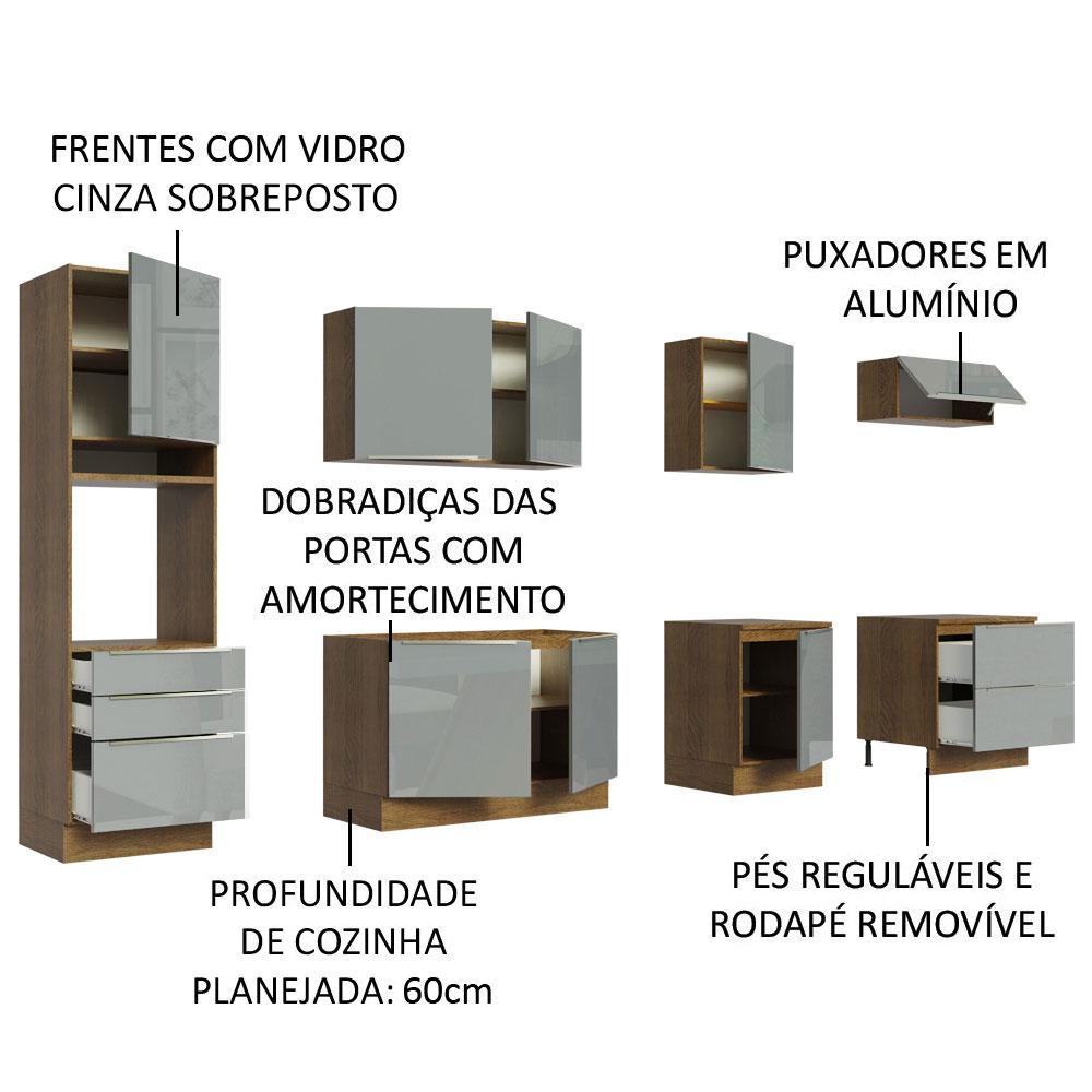 Foto 5 pulgar | Cocina Integral Completa Modular Madesa Lux 320cm Mg 04