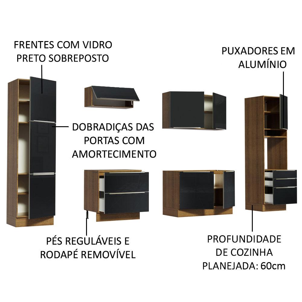 Foto 5 pulgar | Cocina Integral Completa Modular Madesa Lux 320cm Mn 03