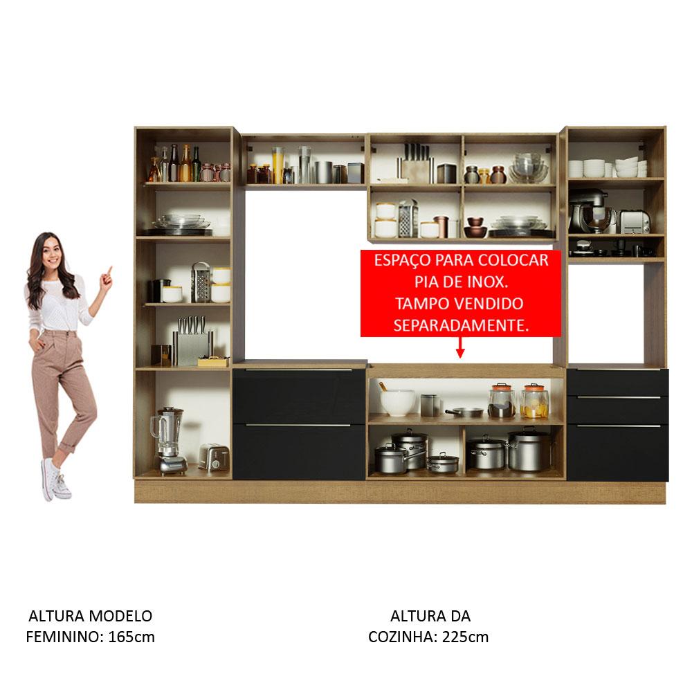 Foto 6 pulgar | Cocina Integral Completa Modular Madesa Lux 320cm Mn 03