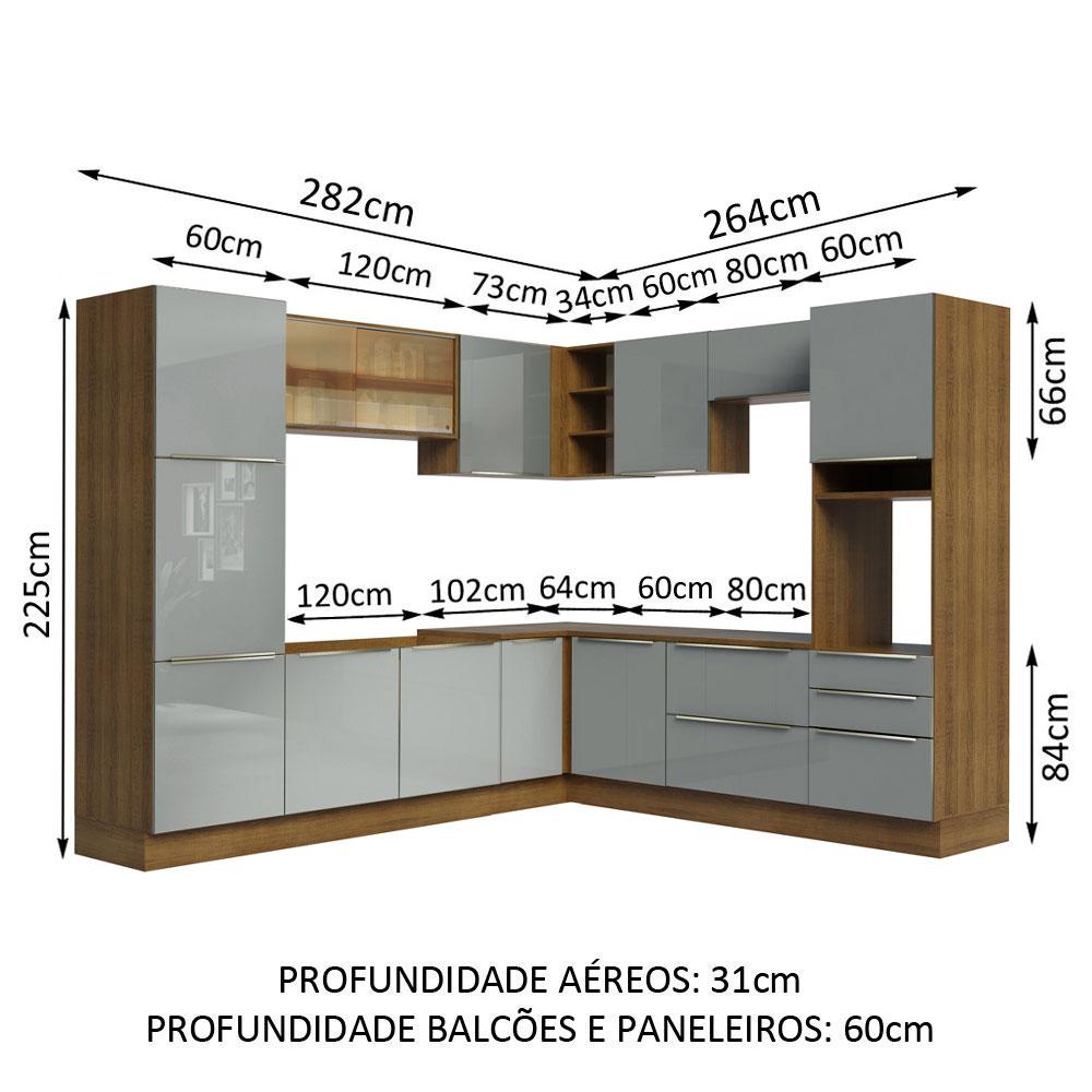Foto 4 pulgar | Cocina Integral Completa Modular Madesa Lux 546cm Mg 01