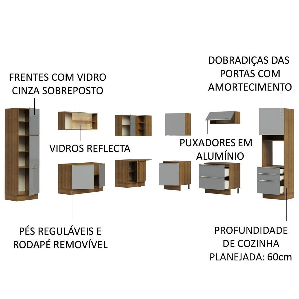 Foto 4 | Cocina Integral Completa Modular Madesa Lux 546cm Mg 01