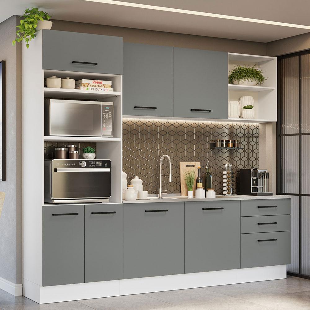 Foto 3 pulgar | Cocina Integral Completa Modular Madesa Agata 250cm Bg 01