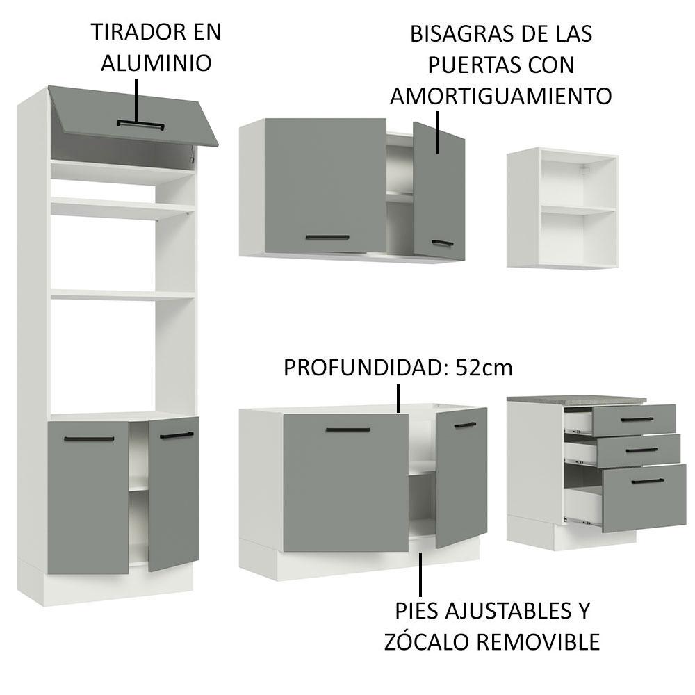 Foto 4 | Cocina Integral Completa Modular Madesa Agata 250cm Bg 01