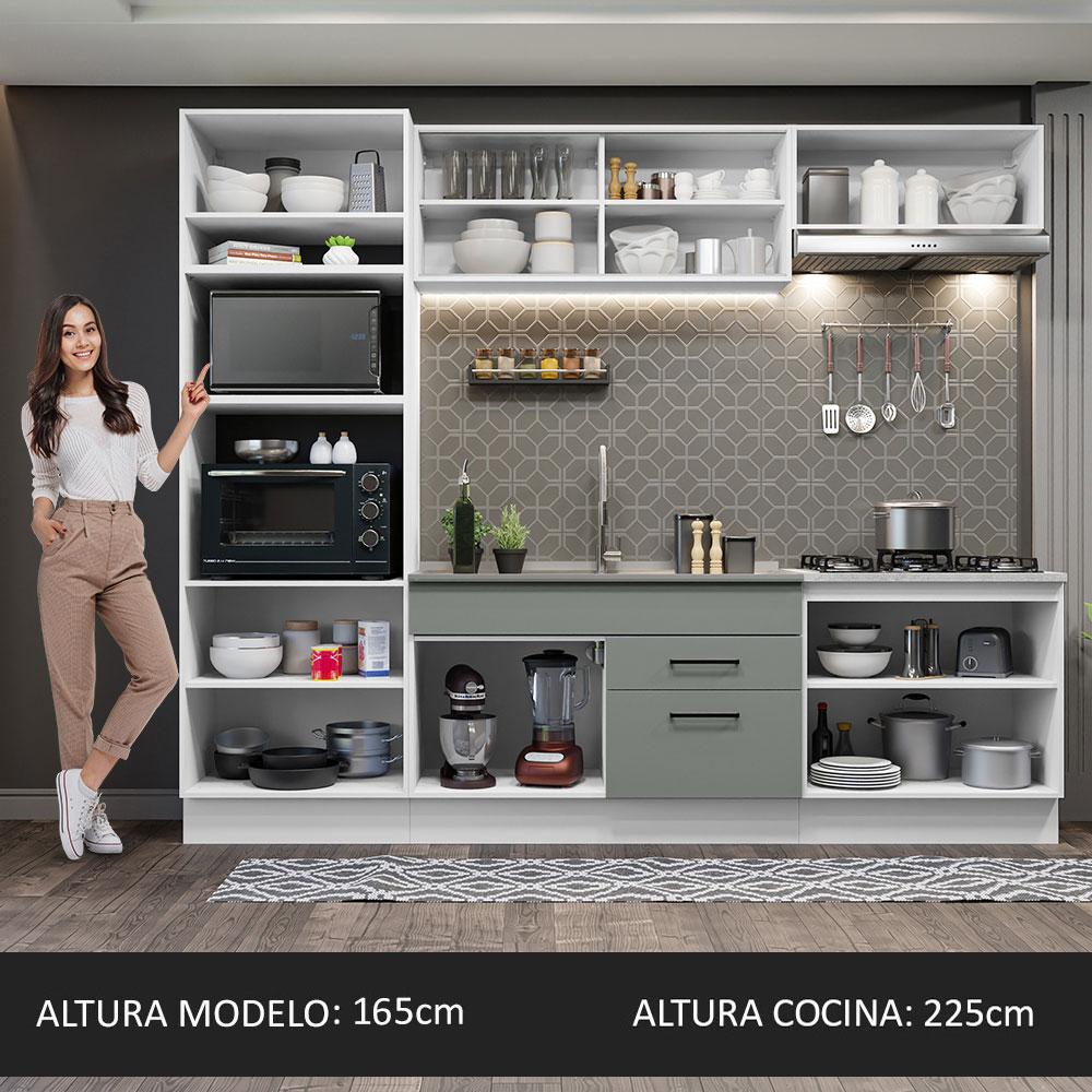 Foto 6 pulgar | Cocina Integral Completa Modular Madesa Agata 270cm Bg