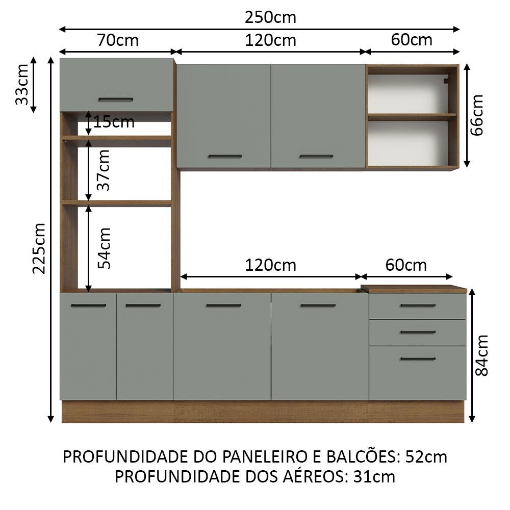 Foto 3 | Cocina Integral Completa Modular Madesa Agata 250cm Mg 01