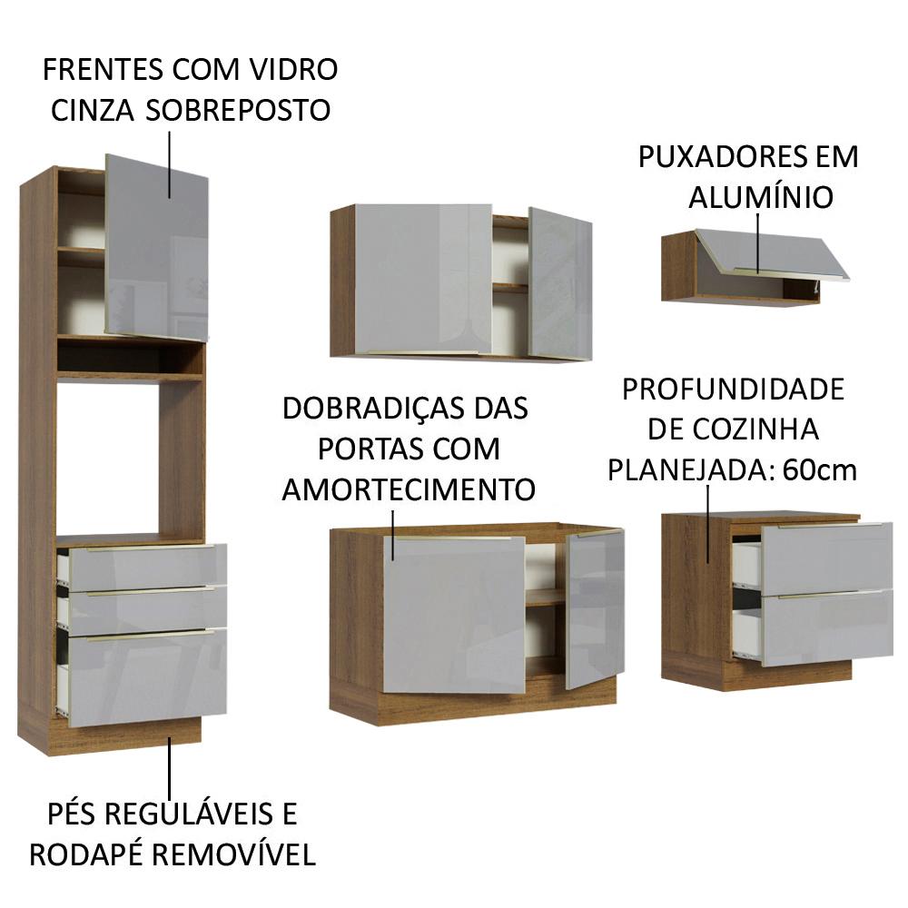Foto 5 pulgar | Cocina Integral Completa Modular Madesa Lux 260cm Mg 01