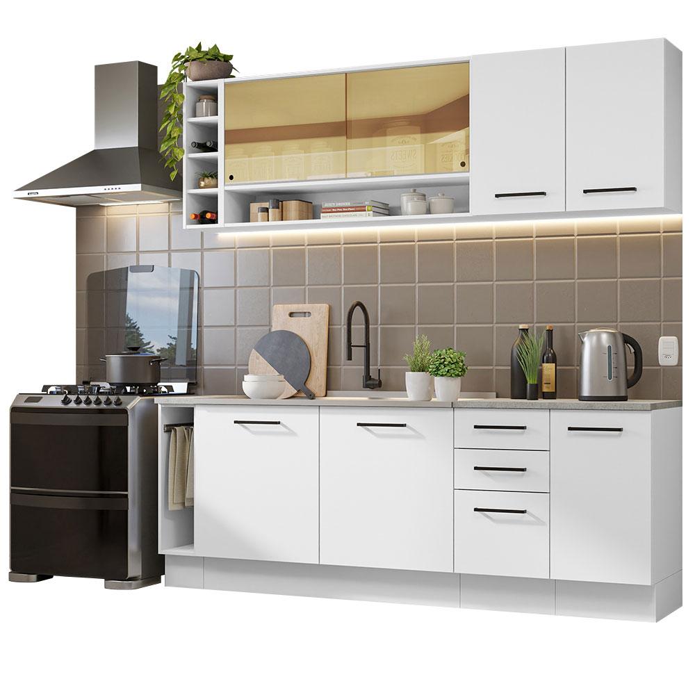 Foto 2 pulgar | Cocina Integral Completa Modular Madesa Agata 220cm Bb 01