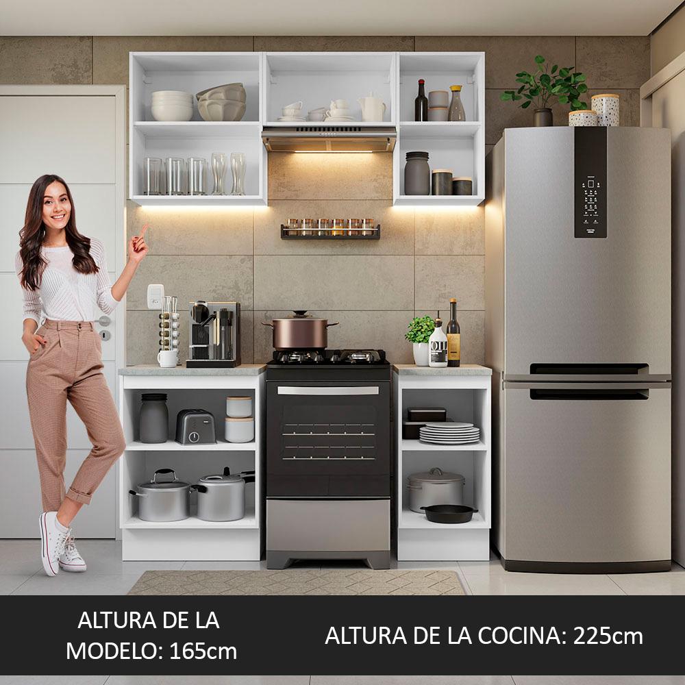 Foto 7 pulgar | Cocina Integral Completa Modular Madesa Glamy 160cm Bn 07