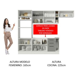 Foto 5 | Cocina Integral Completa Modular Madesa Agata 290cm Bg 03