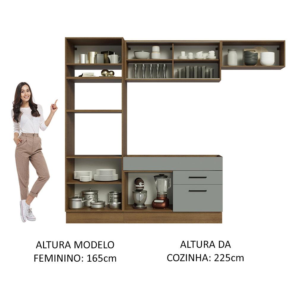 Foto 6 pulgar | Cocina Integral Completa Modular Madesa Agata 270cm Mg 04