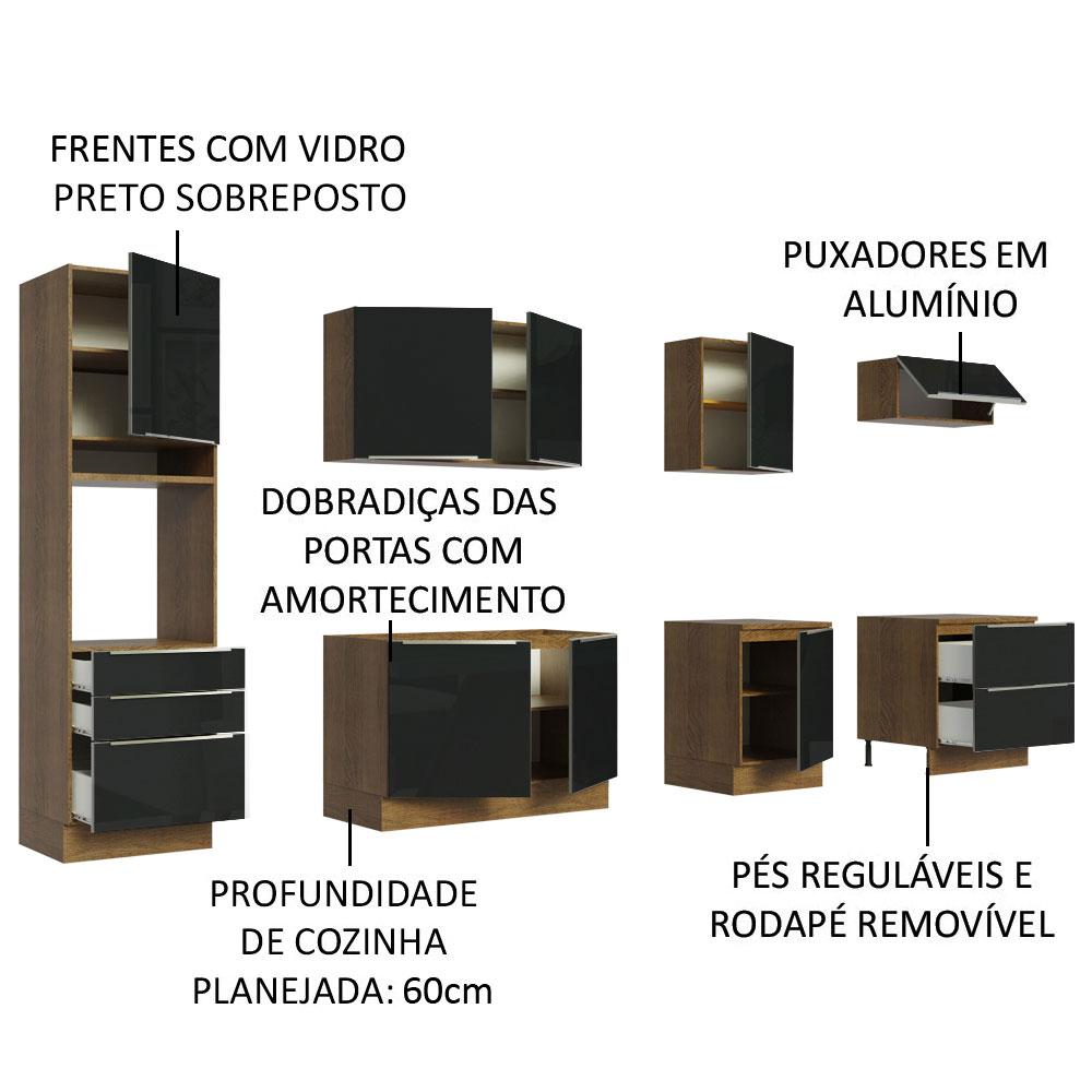 Foto 5 pulgar | Cocina Integral Completa Modular Madesa Lux 320cm Mn 04