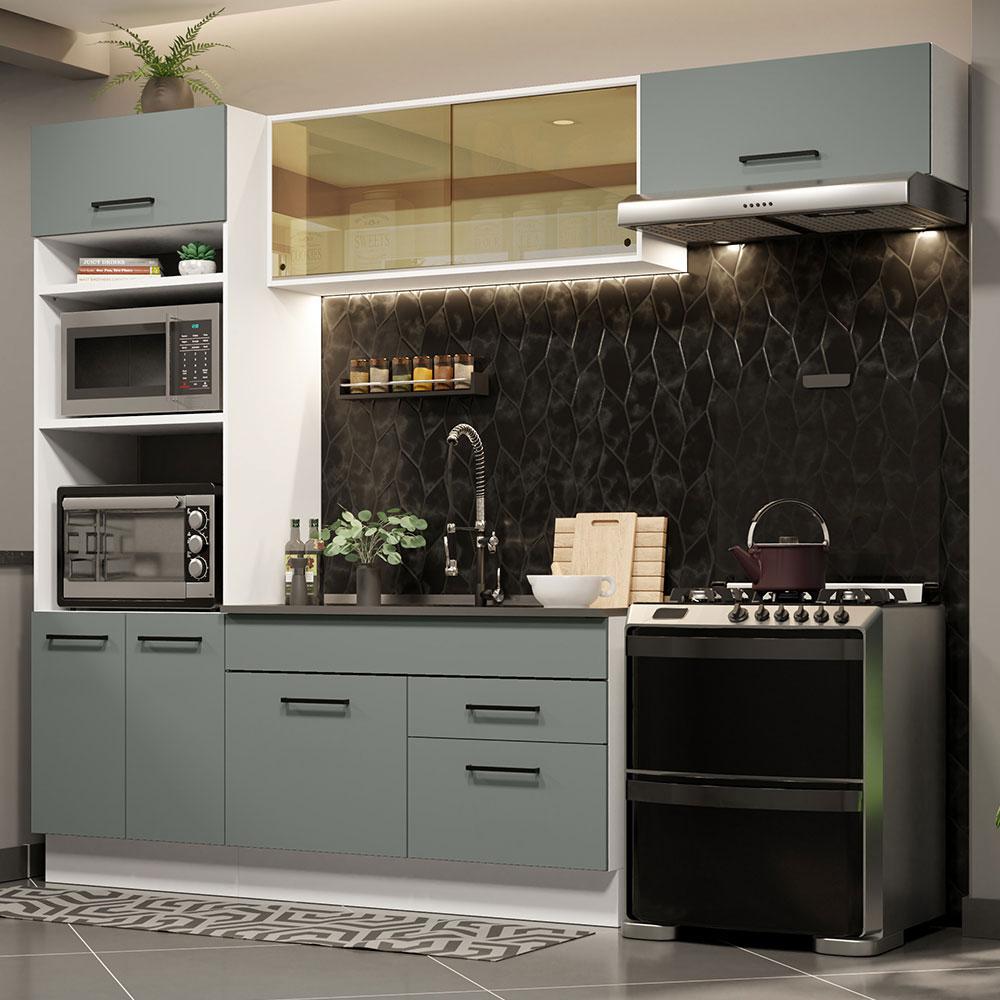 Foto 3 pulgar | Cocina Integral Completa Modular Madesa Agata 270cm Bg 01