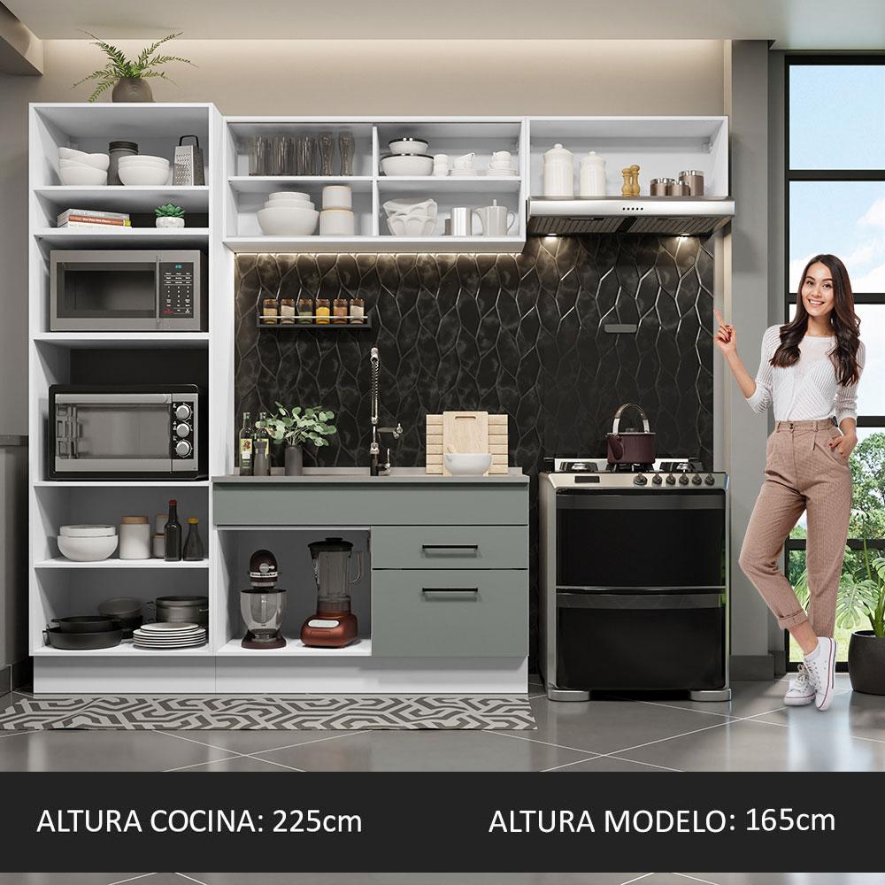 Foto 6 pulgar | Cocina Integral Completa Modular Madesa Agata 270cm Bg 01