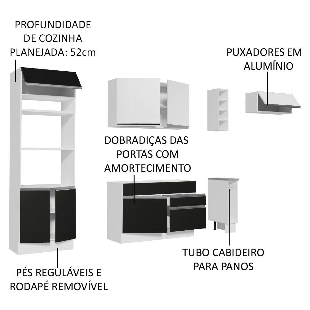 Foto 4 | Cocina Integral Completa Modular Madesa Glamy 290cm Bn 07