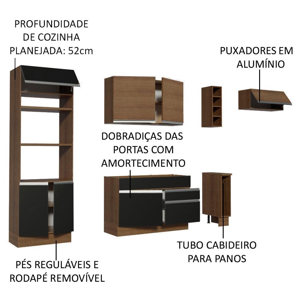 Foto 4 pulgar | Cocina Integral Completa Modular Madesa Glamy 290cm Nm 04
