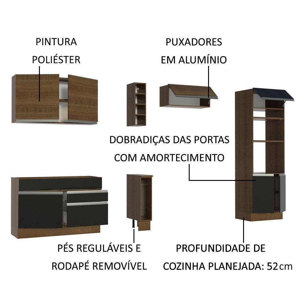 Foto 5 pulgar | Cocina Integral Completa Modular Madesa Glamy 290cm Nm 06