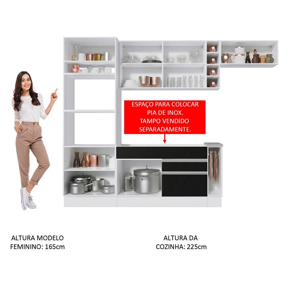 Foto 6 pulgar | Cocina Integral Completa Modular Madesa Glamy 290cm Bn 08
