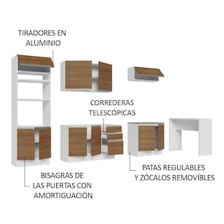 Foto 4 | Cocina Integral Completa Modular Madesa Glamy 315cm Bm 02