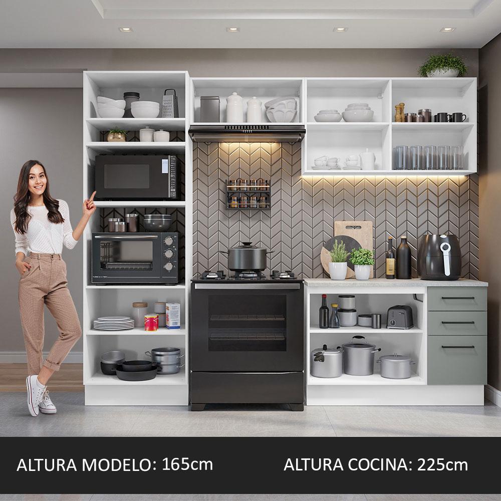 Foto 6 pulgar | Cocina Integral Completa Modular Madesa Agata 270cm Bg 07