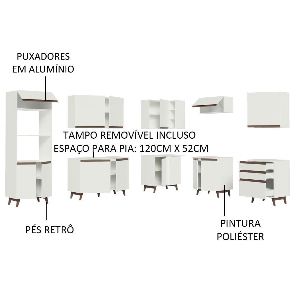 Foto 5 pulgar | Cocina Integral Completa Modular Madesa Reims 462cm Bb 01
