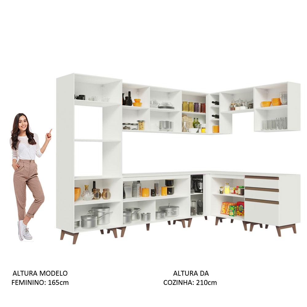Foto 6 pulgar | Cocina Integral Completa Modular Madesa Reims 462cm Bb 01