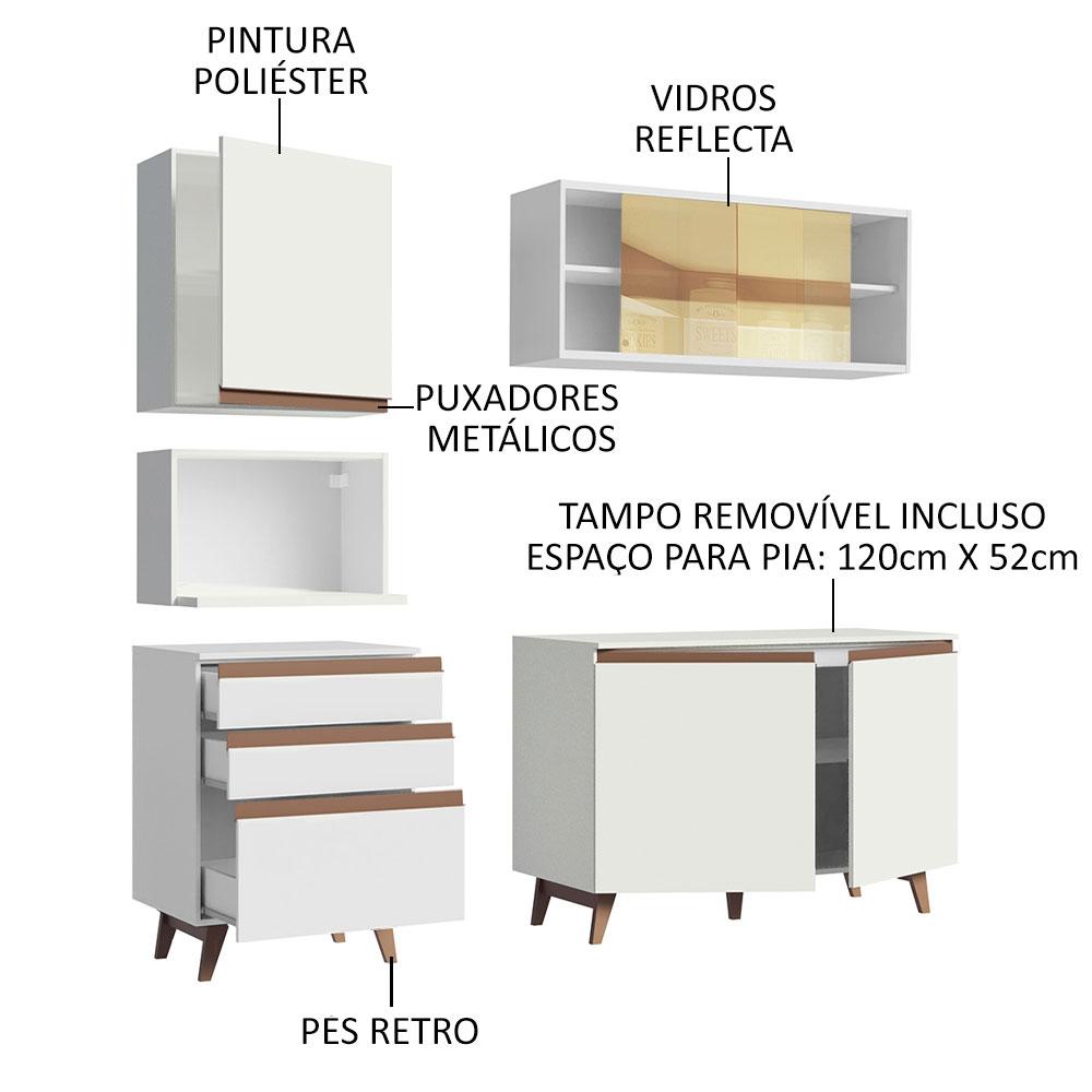 Foto 5 pulgar | Cocina Integral Completa Modular Madesa Reims 180cm Bb 02