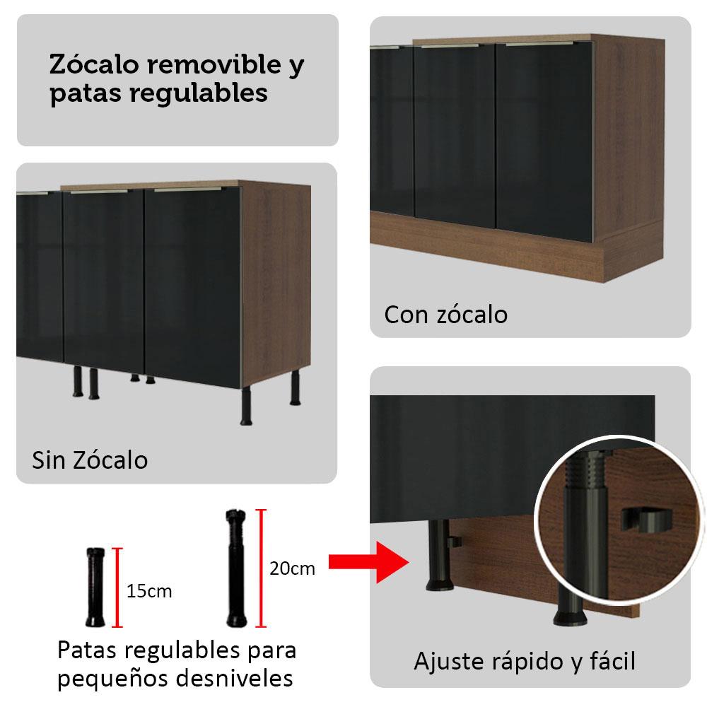 Foto 8 pulgar | Cocina Integral Completa Modular Madesa Lux 240cm Mn 08