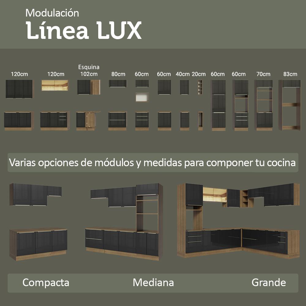 Foto 9 pulgar | Cocina Integral Completa Modular Madesa Lux 240cm Mn 08