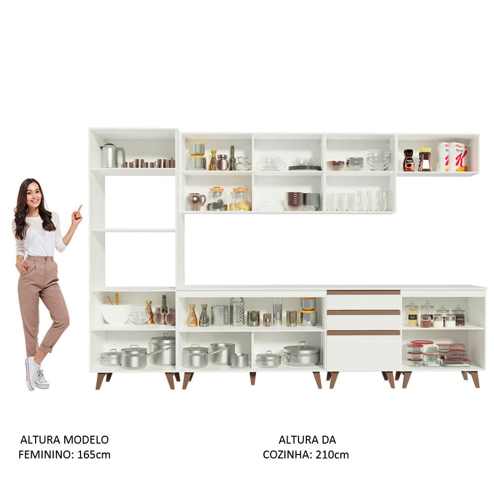 Foto 6 pulgar | Cocina Integral Completa Modular Madesa Reims 320cm Bb 02