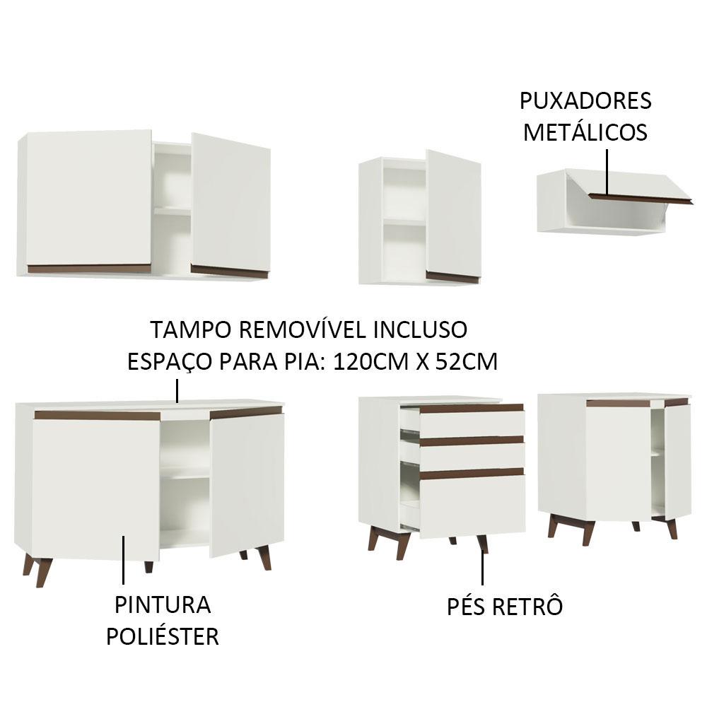 Foto 5 pulgar | Cocina Integral Completa Modular Madesa Reims 250cm Bb 02