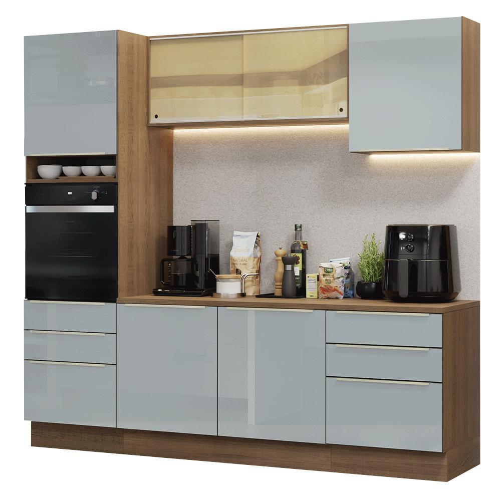 Cocina Integral Completa Modular Madesa Lux 240cm Mg 08