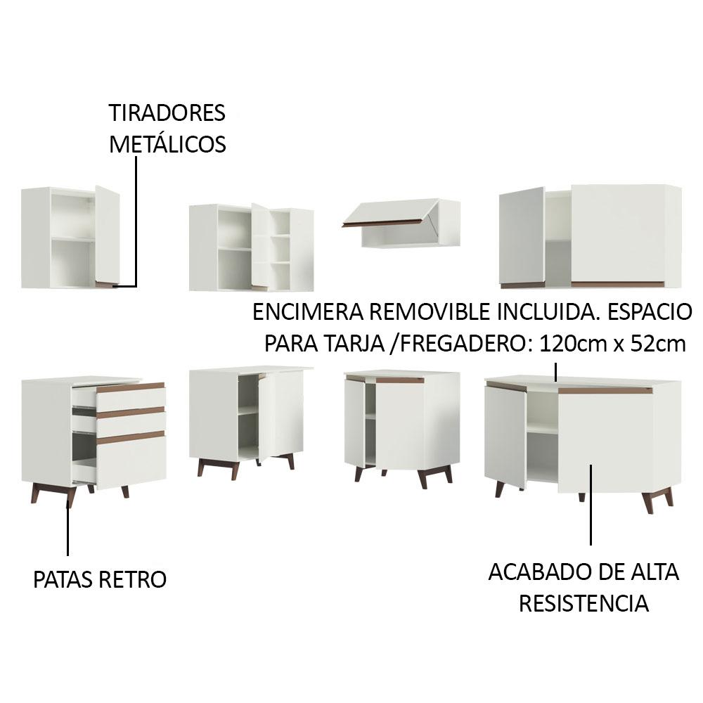 Foto 7 | Cocina Integral Completa Modular Madesa Reims 392cm Bb 02