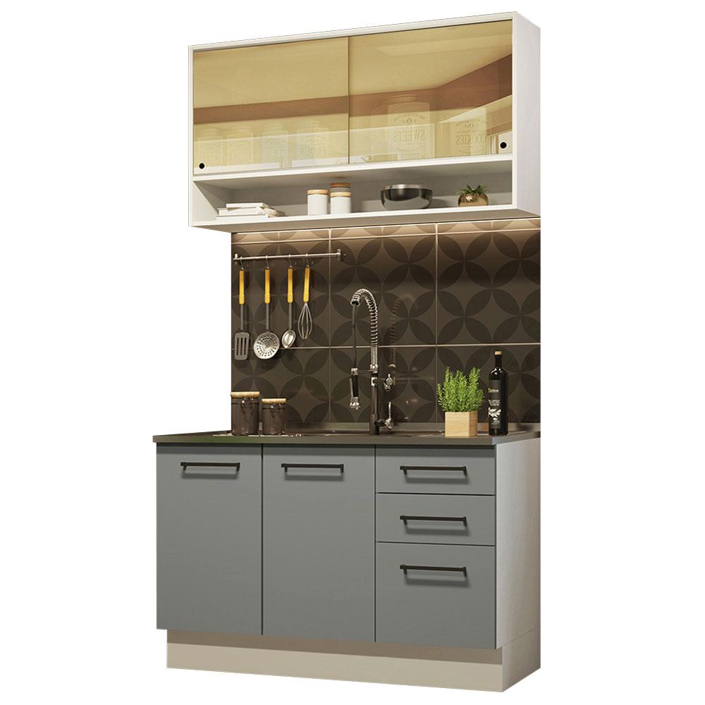 Foto 2 pulgar | Cocina Integral Completa Modular Madesa Agata 120cm Bg 02